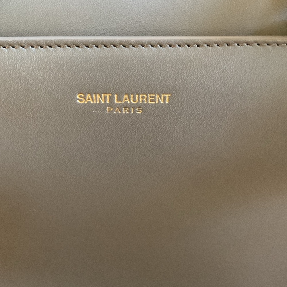 Saint Laurent Gray Leather Women's Bag - Picture 3 of 17